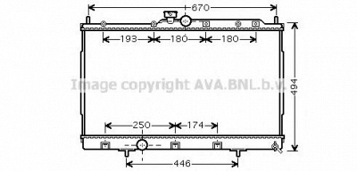 AVA QUALITY COOLING mta2183 -  Радиатор, охлаждение двигателя